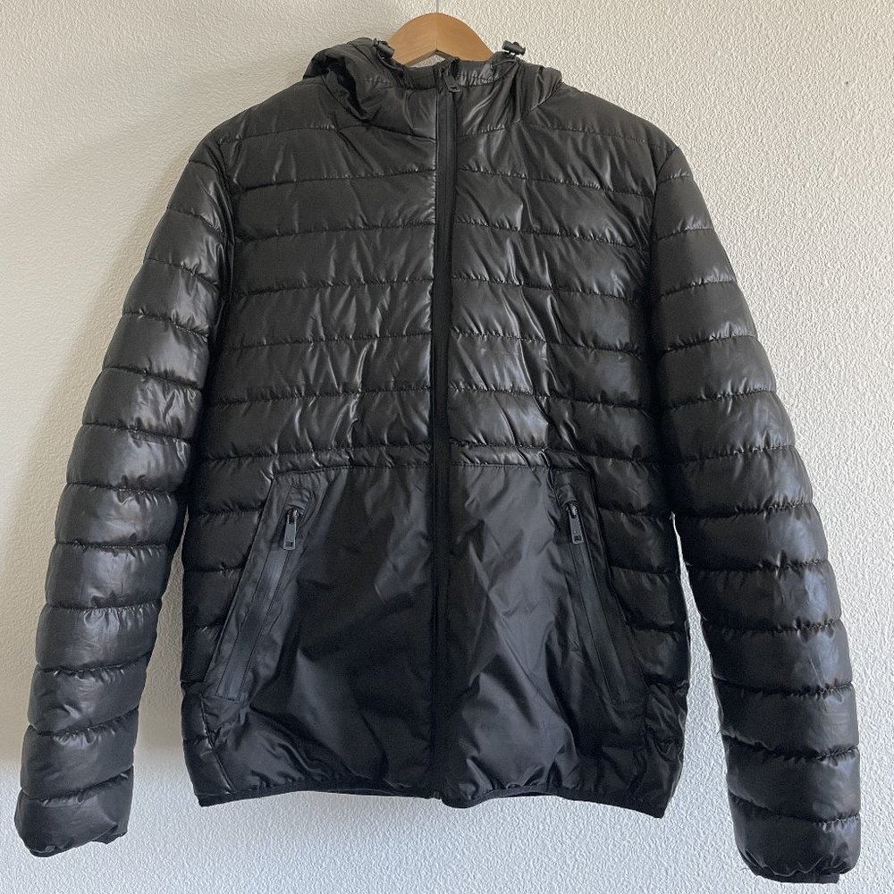 Mens Kenneth Cole Sherpa Lined Puffer Jacket